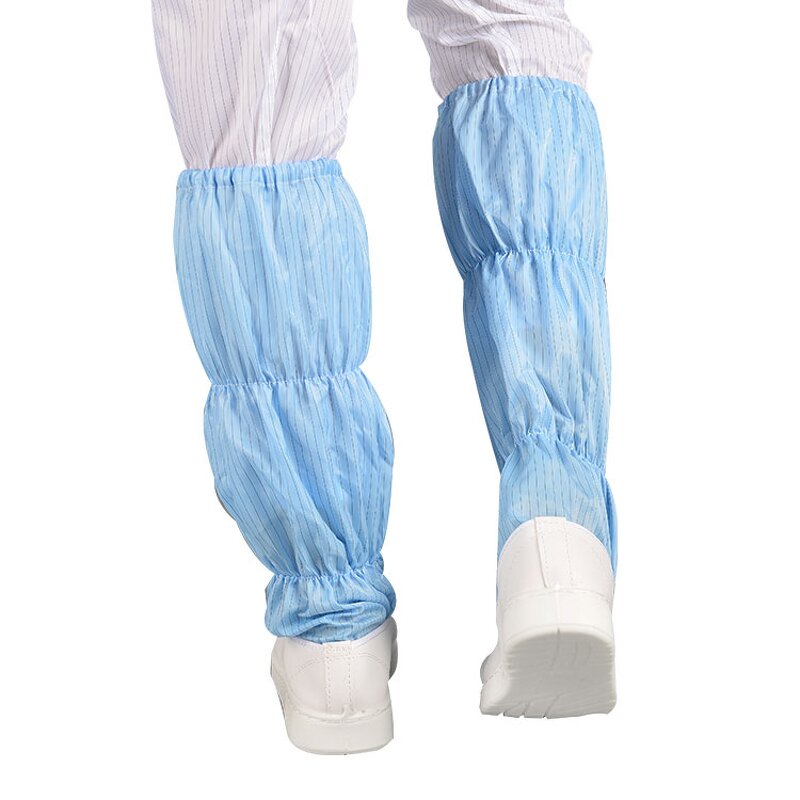 100D Grid Boots Factory - OEM/ODM H-3516 Reusable Unisex GMP Dustproof Antistatic Safety
