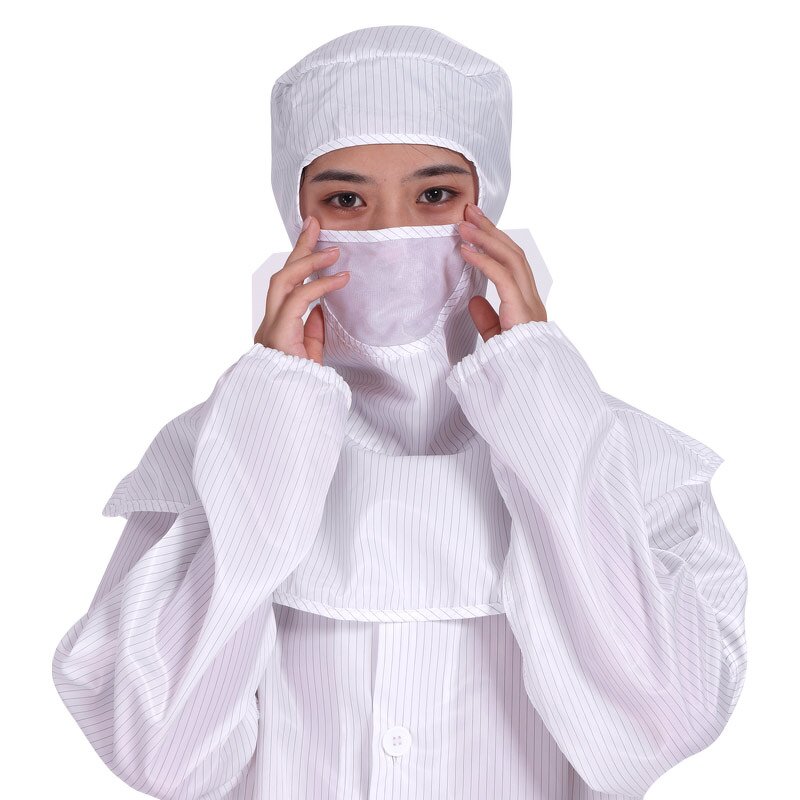ESD Working Cap Manufacturer - OEM/ODM KL-3016TQ Antistatic Cleanroom Shawl Hood with Mask