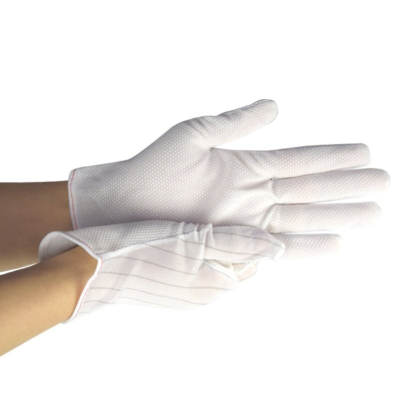 PU Dot Coated Gloves Manufacturer - OEM/ODM H-6007D Anti-slip ESD Anti-Static for Cleanroom