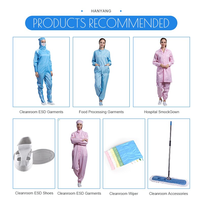 Anti-Static Cleanroom Apparel Factory - OEM/ODM for Electronics and Food Processing Industries