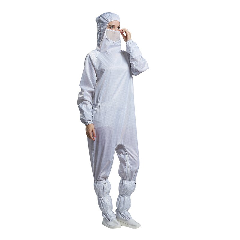 Antistatic Cleanroom Suit Manufacturer - OEM/ODM H-1132 Crotch Access Dustproof Reusable