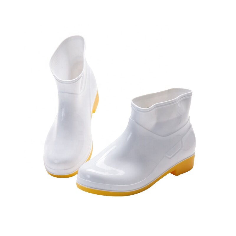 Food Processing Shoes Factory - OEM/ODM Waterproof PVC Adult White Unisex Midi Women