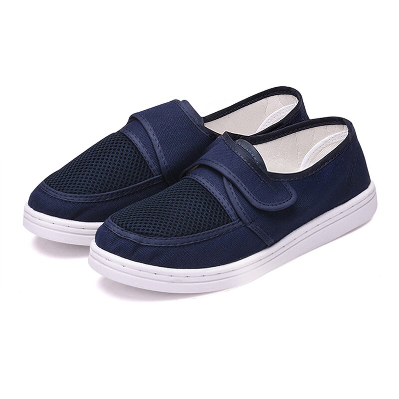 Anti-Static Canvas Shoes Manufacturer - OEM/ODM H-3525 Velcro Mesh Winter Factory Breathable