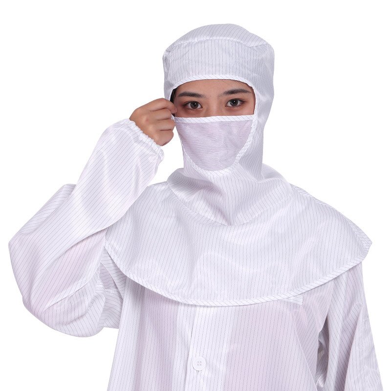ESD Working Cap Manufacturer - OEM/ODM KL-3016TQ Antistatic Cleanroom Shawl Hood with Mask