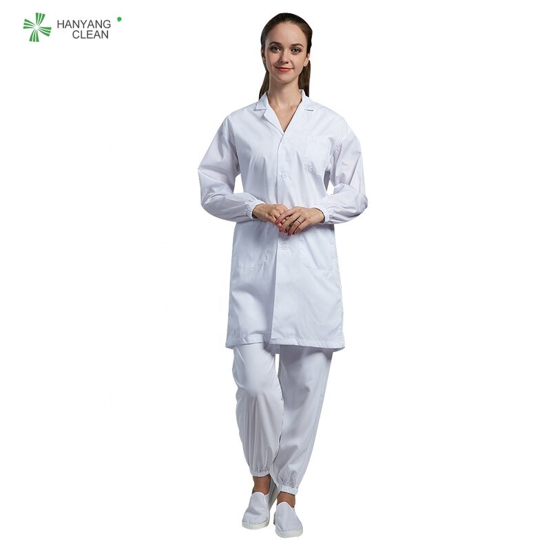 Nurse Smock Factory - OEM/ODM H-1120 Hospital Staff Thin White Uniform Gown Doctor