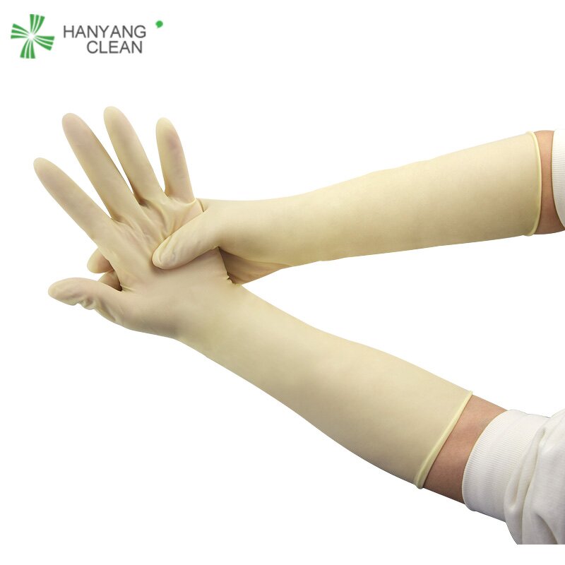Long Latex Gloves Factory - OEM/ODM 16-inch Elbow Length Powder Free Natural
