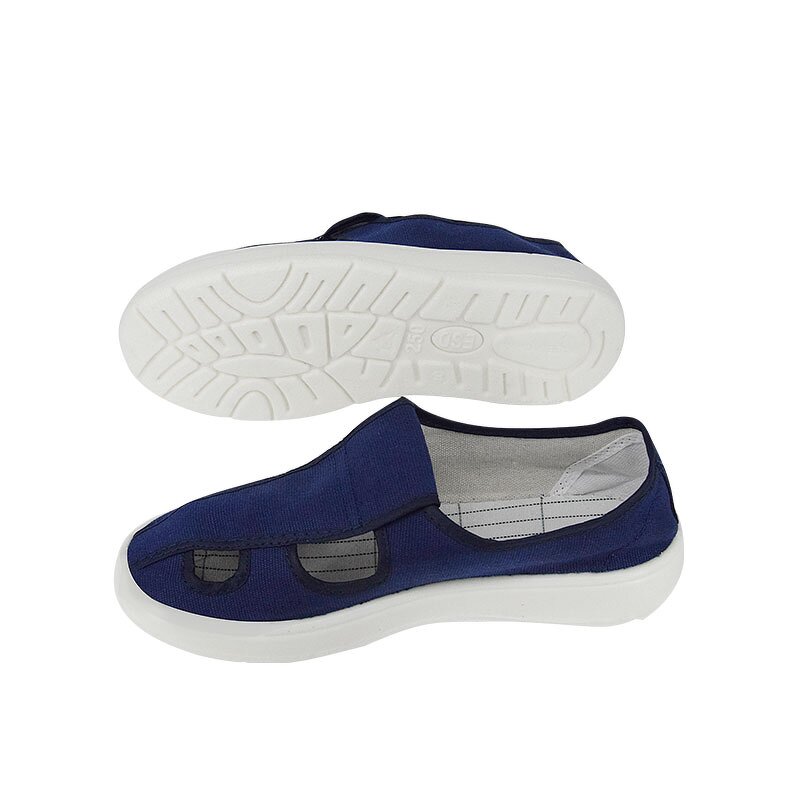 Four-Hole Canvas Shoes Factory - OEM/ODM H-3529 Anti-Static Low Cut PU Soft Breathable