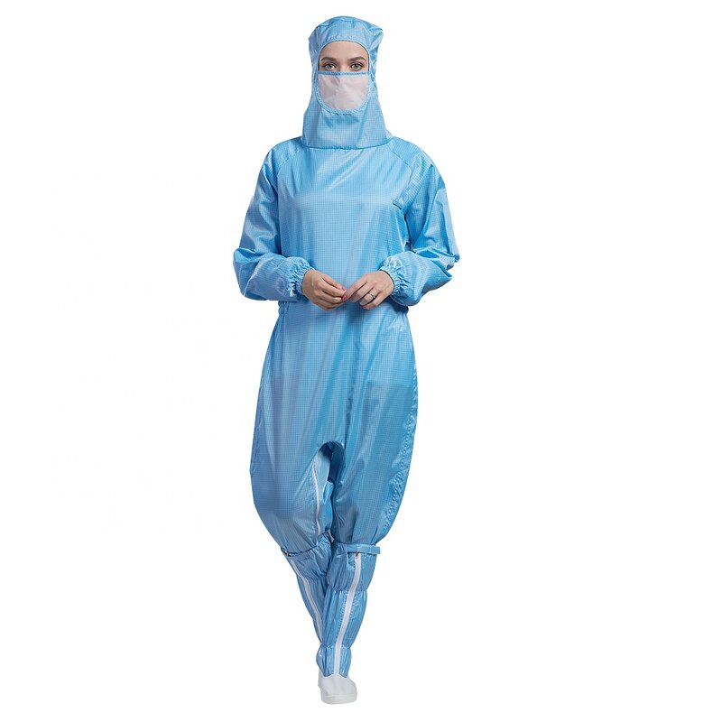 Crotch Coverall Factory - OEM/ODM H-1132 Anti-static Dustproof for Electronics Pharma