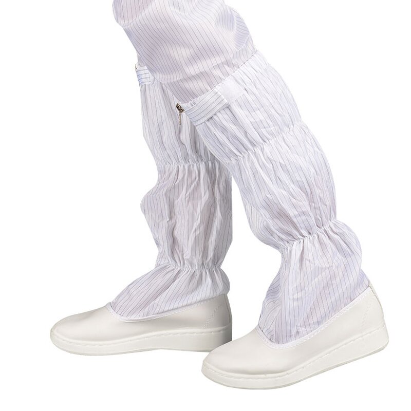 100D Grid Boots Factory - OEM/ODM H-3516 Reusable Unisex GMP Dustproof Antistatic Safety