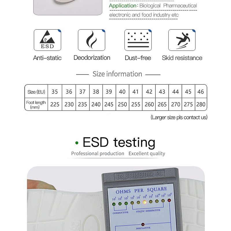 Anti Static Strip Shoes Factory - OEM/ODM H-3506/7 PU PVC Sole Breathable Electronics Workshop
