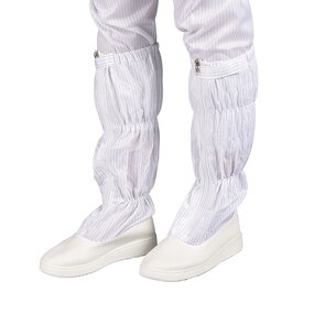 100D Grid Boots Factory - OEM/ODM H-3516 Reusable Unisex GMP Dustproof Antistatic Safety