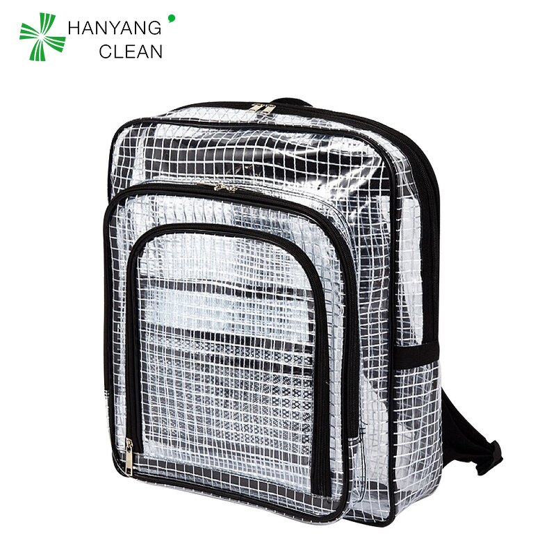 Transparent Anti Static Backpack Factory - OEM/ODM Reinforced PVC Grid Dust Proof ESD Protective