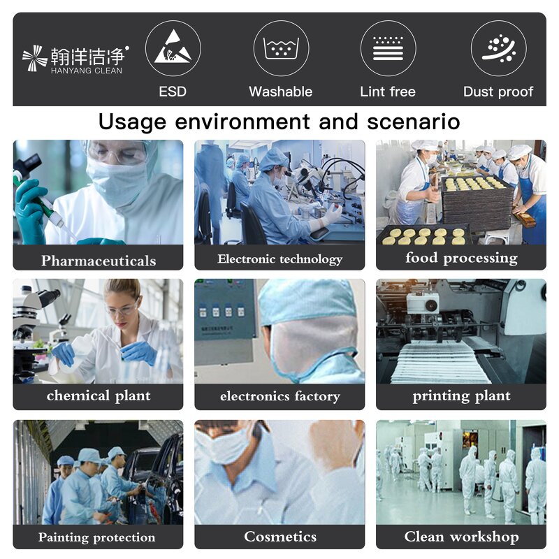 ESD Workwear Manufacturer - OEM/ODM for Pharmaceutical Factory Clean Room Dress
