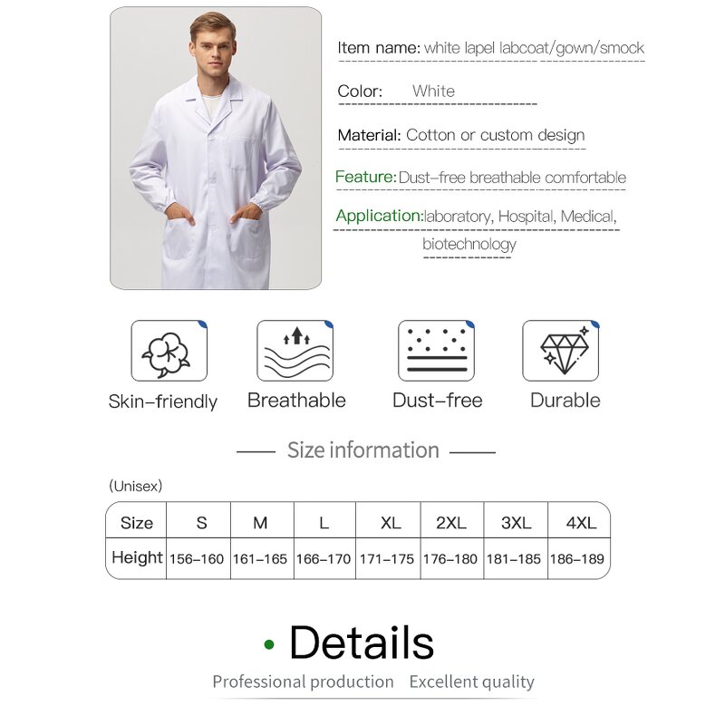 ESD Dust-proof Jacket Manufacturer - OEM/ODM Cleanroom Polyester Smock for Electronics