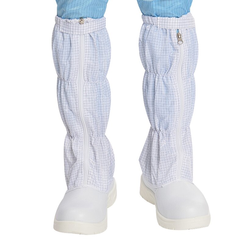 Steel Toe Cleanroom Boot Factory - OEM/ODM H-3530Thx Reusable Non-Slip ESD Leather Antistatic