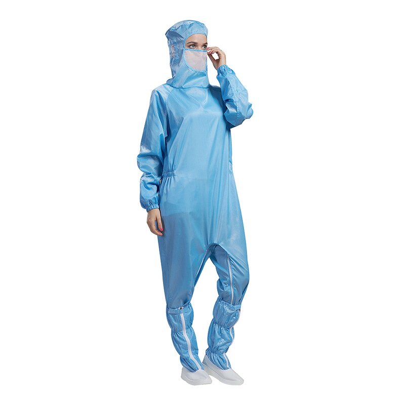 Antistatic Cleanroom Suit Manufacturer - OEM/ODM H-1132 Crotch Access Dustproof Reusable
