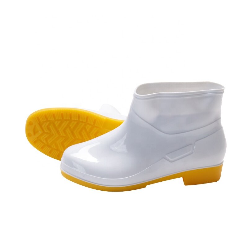 Food Processing Shoes Factory - OEM/ODM Waterproof PVC Adult White Unisex Midi Women