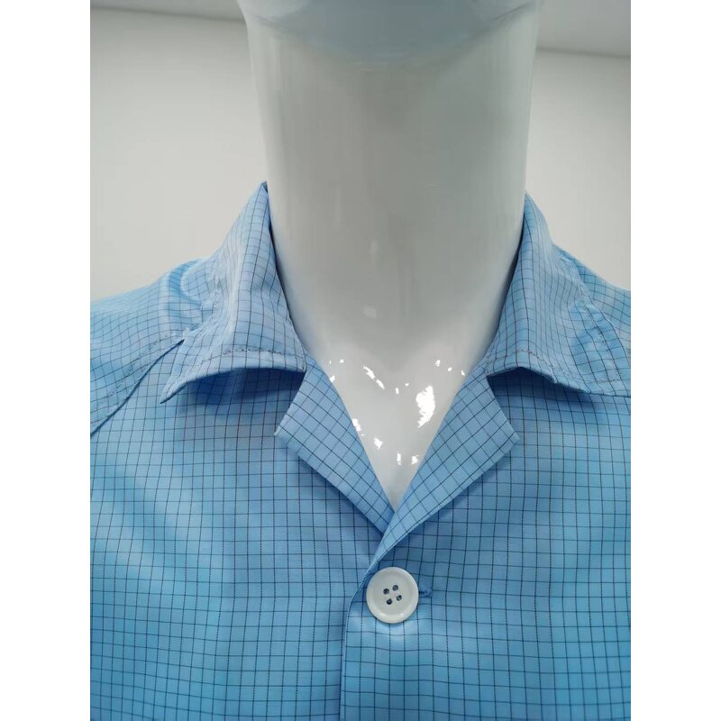 ESD Labcoat Manufacturer - OEM/ODM H-1120 Unisex Button Closure Polyester Conductive Fiber
