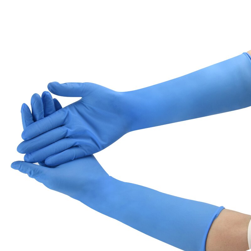 Nitrile Gloves Factory - OEM/ODM H-6001 16-inch Purification Sterile Anti-Slip Acid Resistant