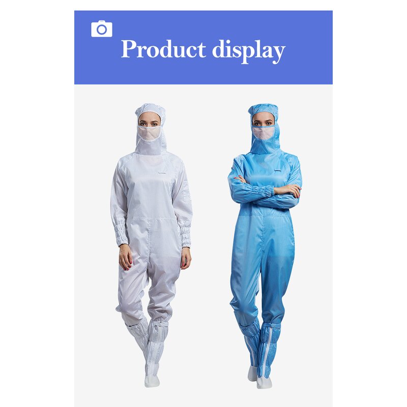 Crotch Coverall Factory - OEM/ODM H-1132 Anti-static Dustproof for Electronics Pharma