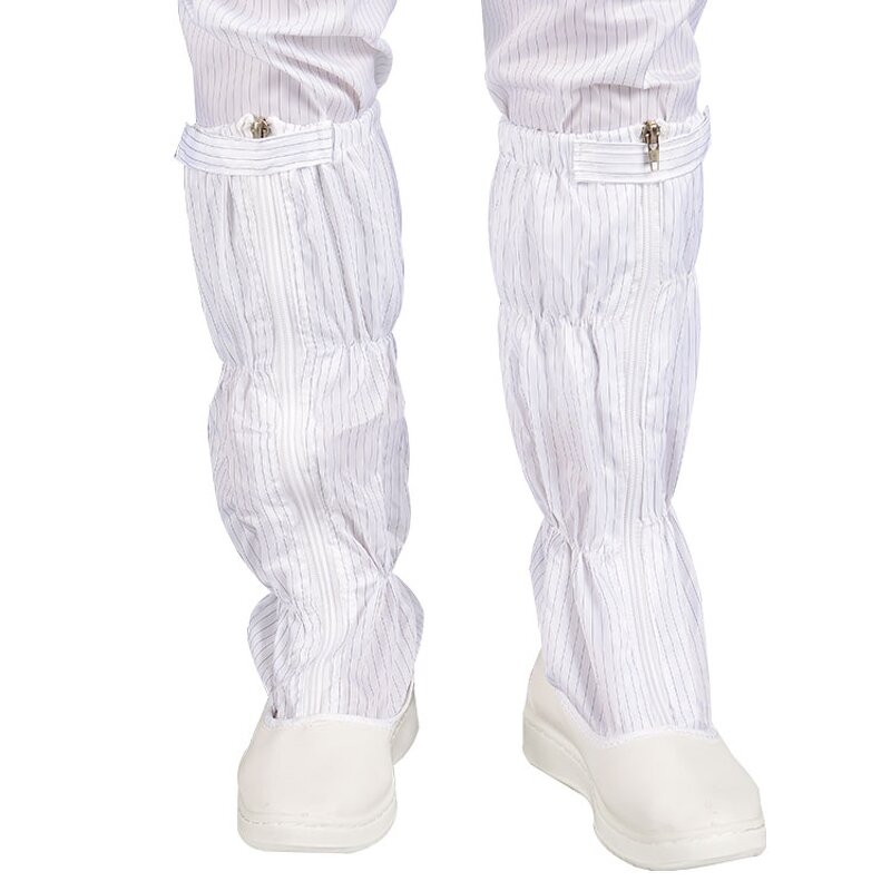 100D Grid Boots Factory - OEM/ODM H-3516 Reusable Unisex GMP Dustproof Antistatic Safety