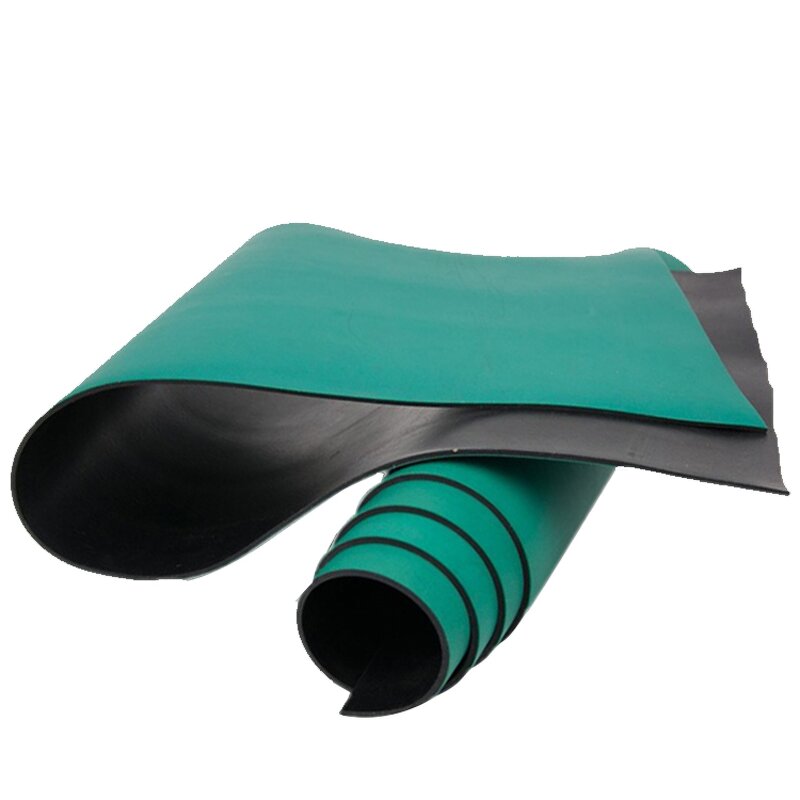 Rubber ESD Mat Factory - OEM/ODM 2mm Thickness High Temperature Resistance Green Workbench