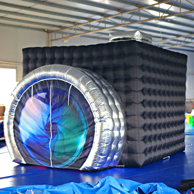 Inflatable Photo Booth Supplier - 2022 New Year Selfie Enclosure with LED