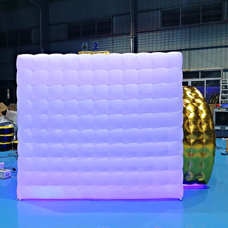 Inflatable Photo Booth Supplier - 2022 New Year Selfie Enclosure with LED
