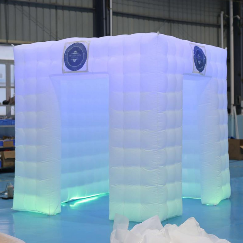 Inflatable Photo Booth Tent Supplier - LED with Cube Compatible Cameras