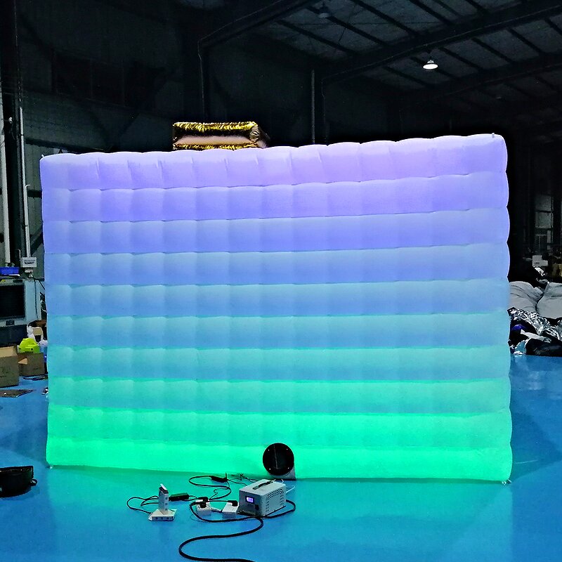 Inflatable Photo Booth Supplier - 2022 New Year Selfie Enclosure with LED