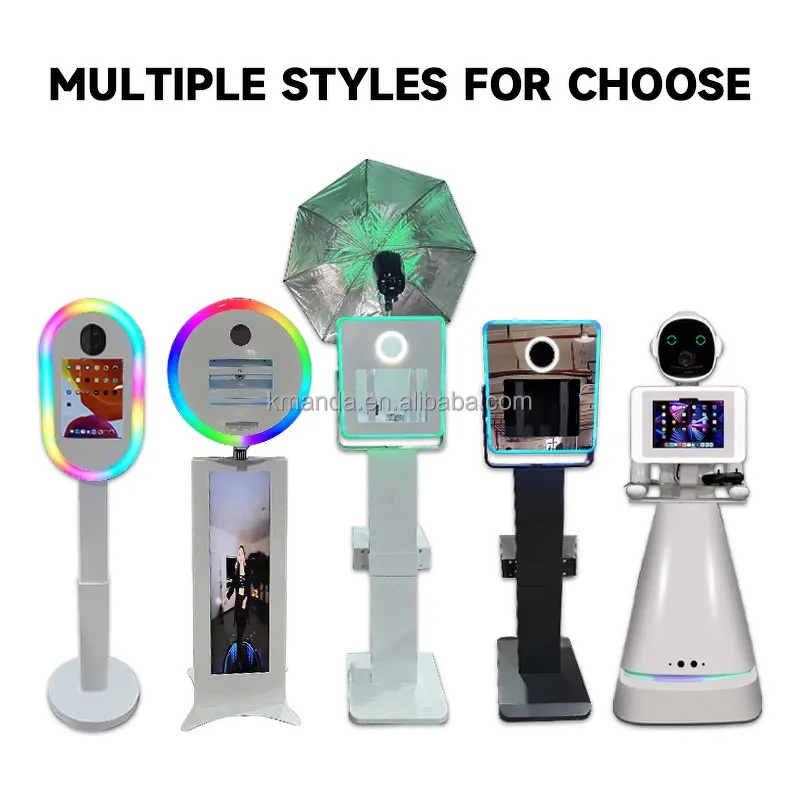 Photo Booth Manufacturer - Square Head DSLR Shell Machine for iPad Rental