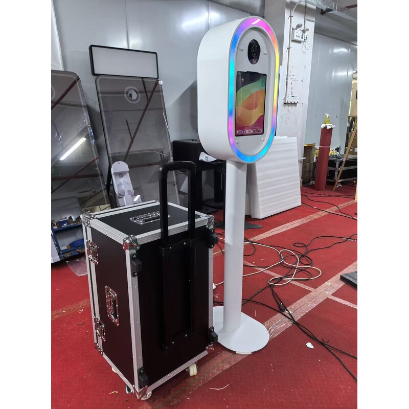 Photo Booth Kiosk Factory - New Fashion Retro Metal Texture Oval Shell