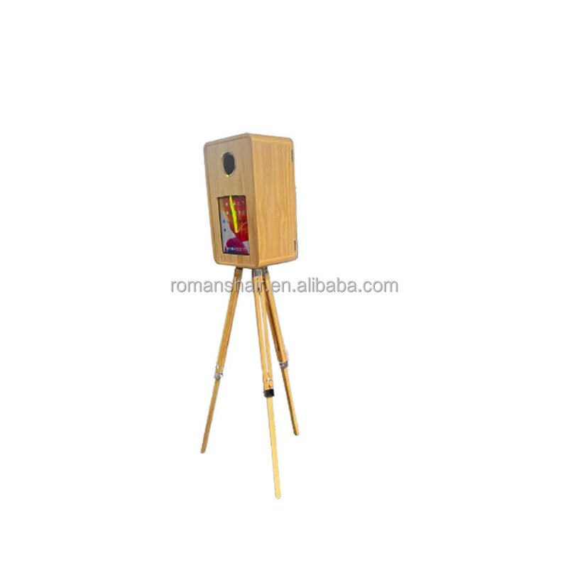 iPad Photo Booth Manufacturer - 2024 DSLR Vintage Wooden for Parties