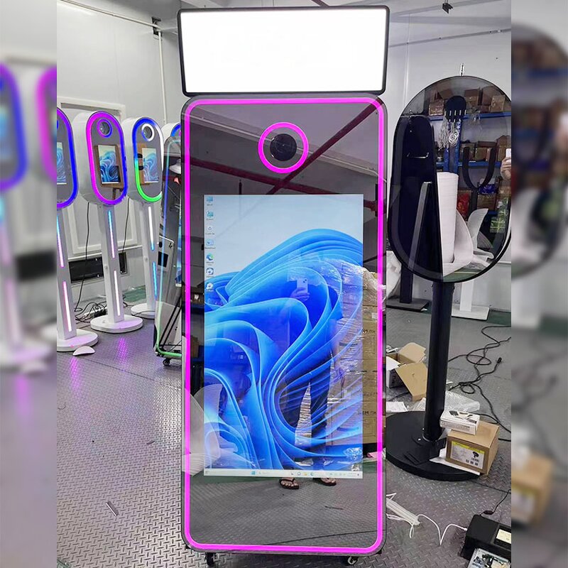 Magic Mirror Photo Booth Supplier - Portable LED Frame Digital Selfie