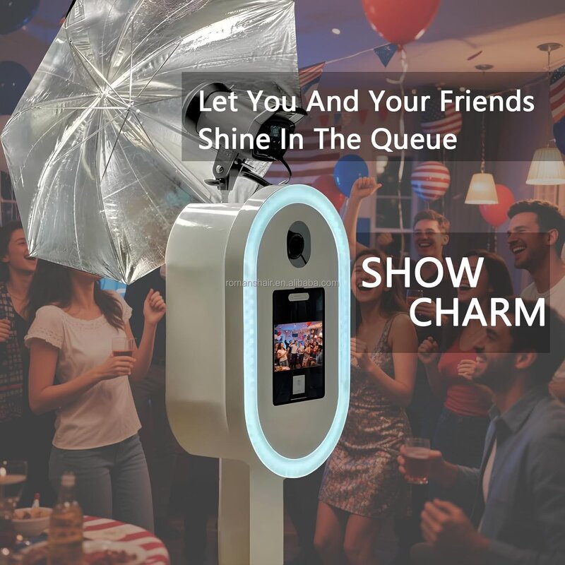 Photo Booth Factory - Customizable Detachable iPad & DSLR Oval for Wedding