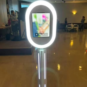 Selfie Kiosk Supplier - 2023 Remote Control Ring Light iPad Booth