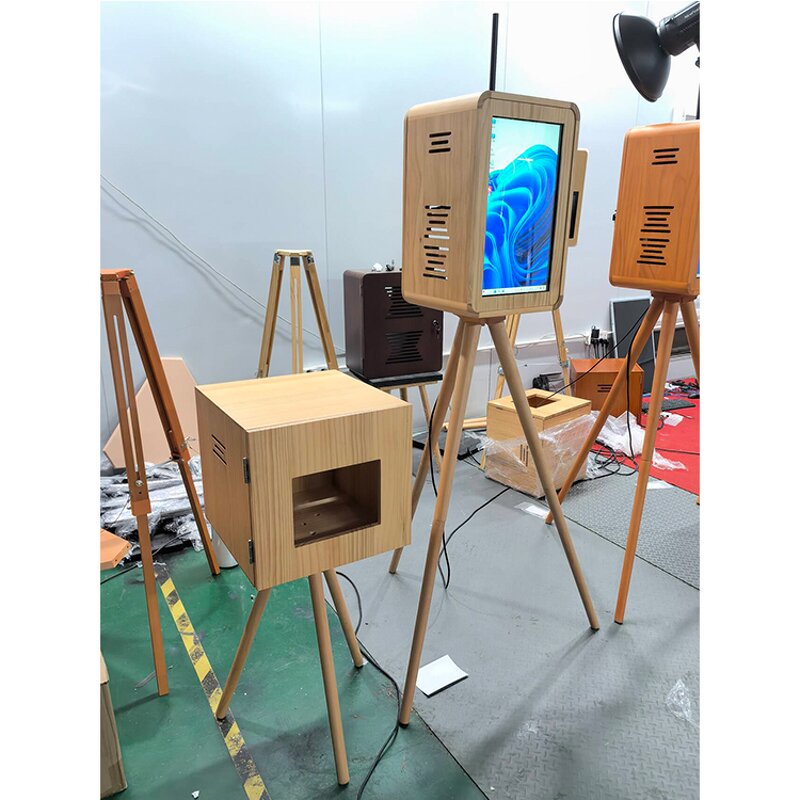 Photo Booth Supplier - Double-Sided Retro Wooden with Touch Screen