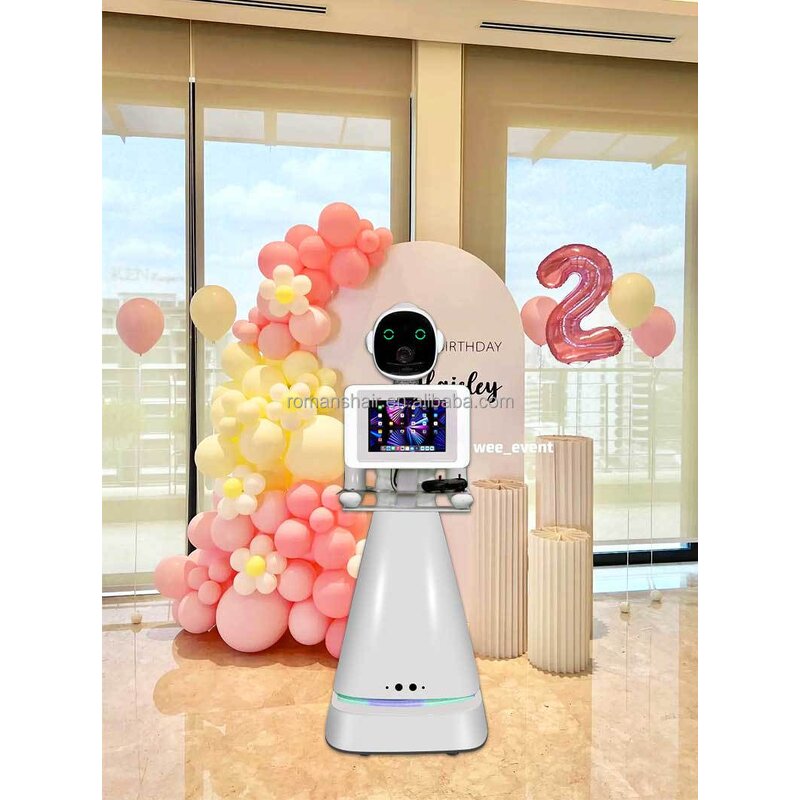 Robot Photo Booth Factory - 2024 New Magic Selfie Robot Kiosk Slow Motion