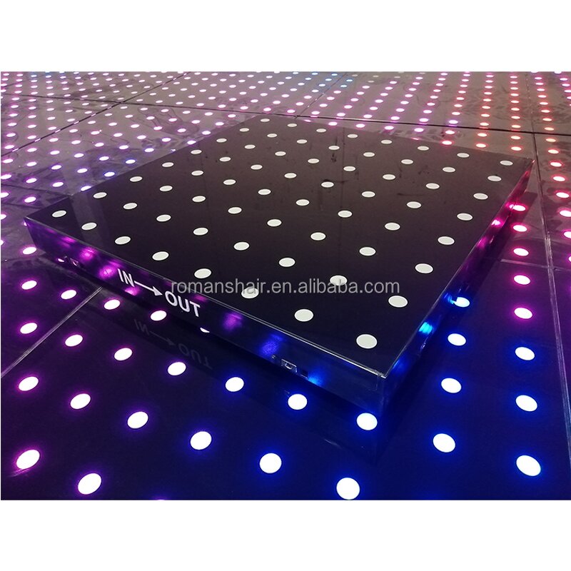 LED Dance Floor Manufacturer - Promotion Stage Lights 10mm Tempered Glass