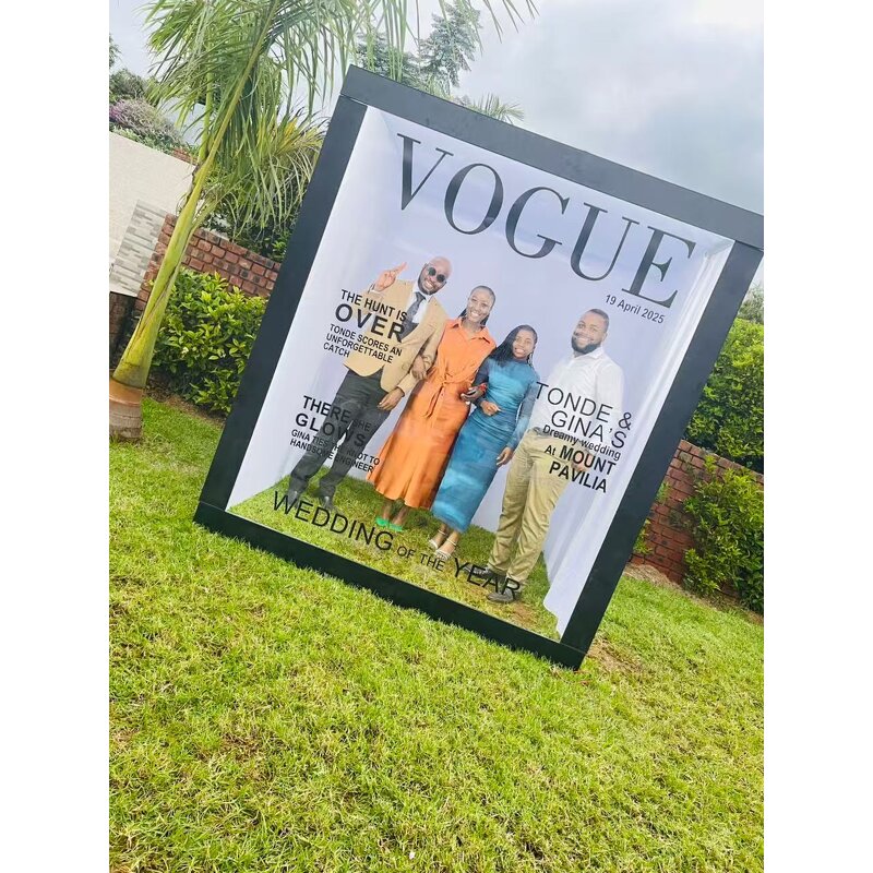 Magazine Photo Booth Manufacturer - Custom Vogue Detachable Box for Party