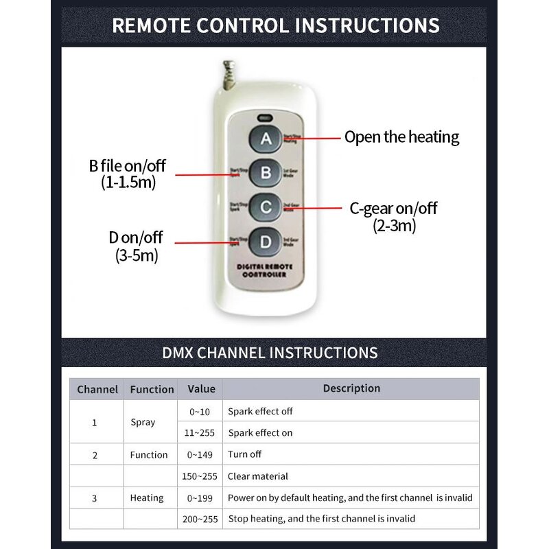 Cold Spark Machine Supplier - DMX512 for Stage Effects Weddings Dry Ice