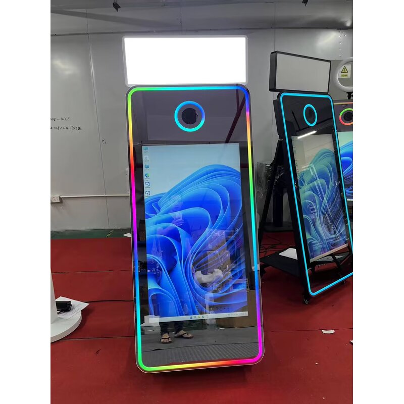Mirror Photo Booth Supplier - Custom 70 Inch Selfie Oval Magic Mirror