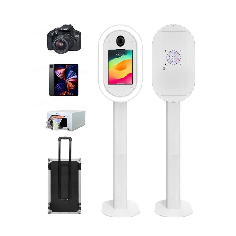 iPad Photo Booth Manufacturer - 2025 Popular Stand with Printer Camera