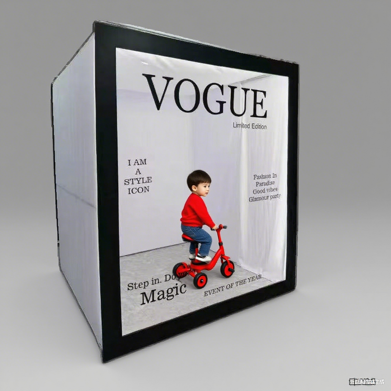 Magazine Photo Booth Factory - New PVC Box Backdrop for Event Photography