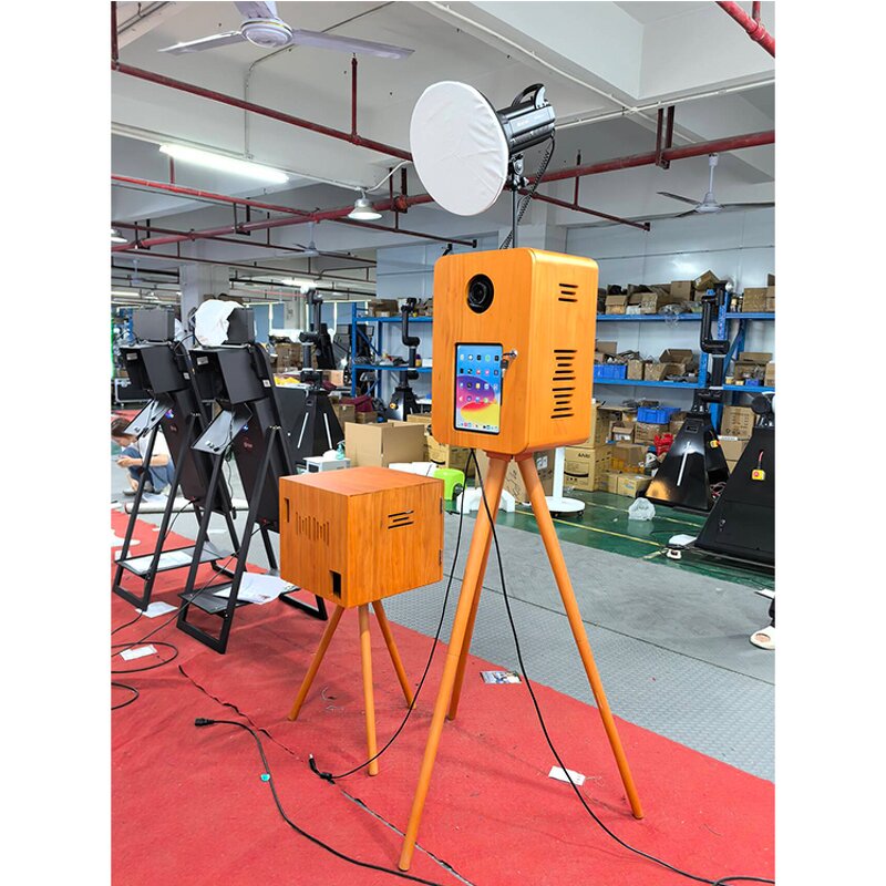 Photo Booth Supplier - Double-Sided Retro Wooden with Touch Screen