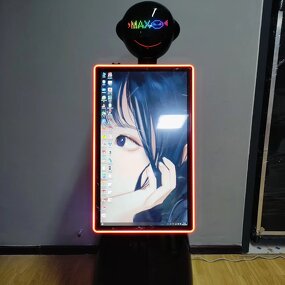 Robot Photo Booth Manufacturer - AI Software 32Inch Touch Screen with DSLR