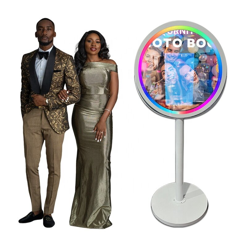 Mirror Photo Booth Supplier - Hot Style Round High Quality Selfie Party