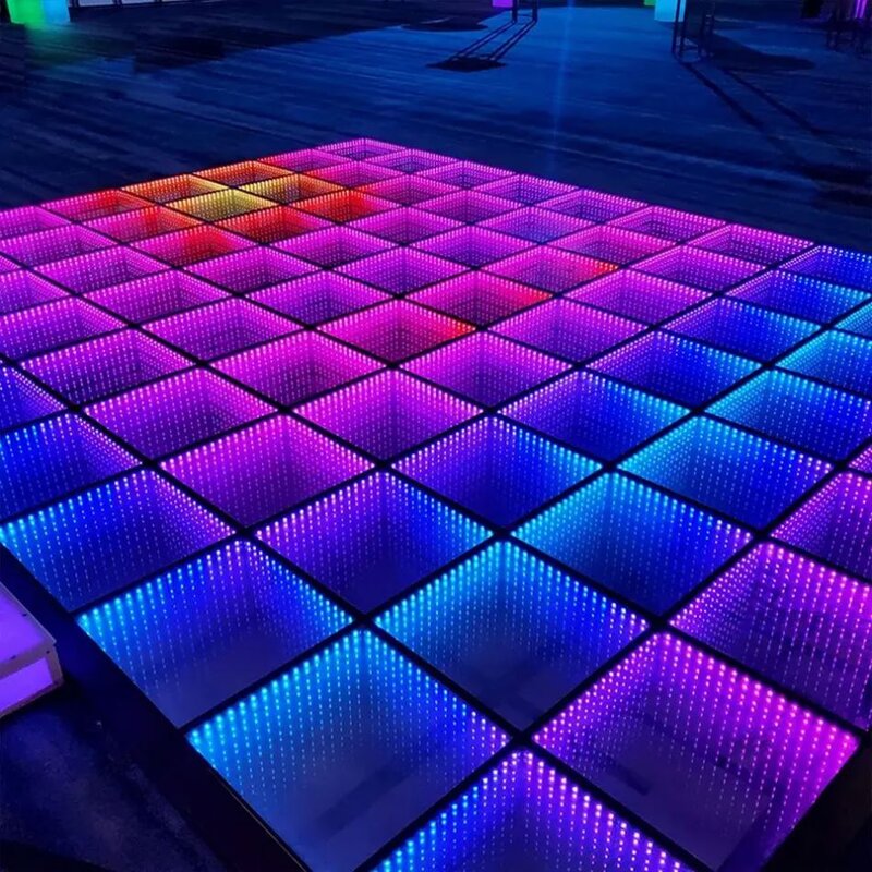 LED Dance Floor Supplier - Stage Lights Tempered Glass Magnetic Infinity