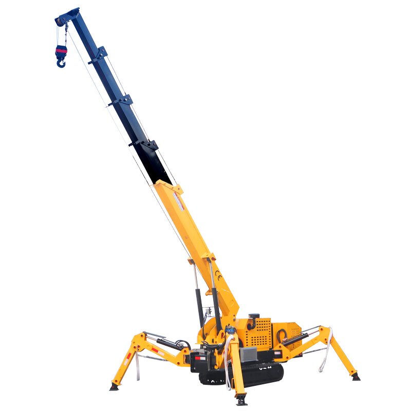 Spider Crane Factory - OEM/ODM EPA/CE Engine Construction Crawler 3-8 Ton Telescopic with Basket