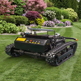 Remote Control Lawn Mower Factory - OEM/ODM Hot Sale CE EPA Small Crawler All Terrain for Garden